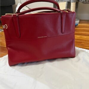 Coach Red Leather Satchel